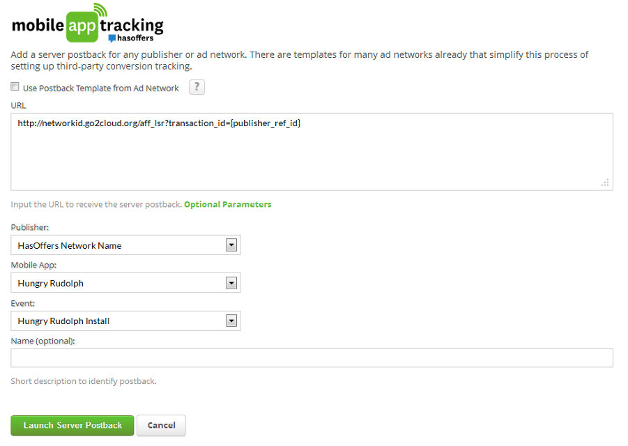Mobile App Tracking Server Postback From